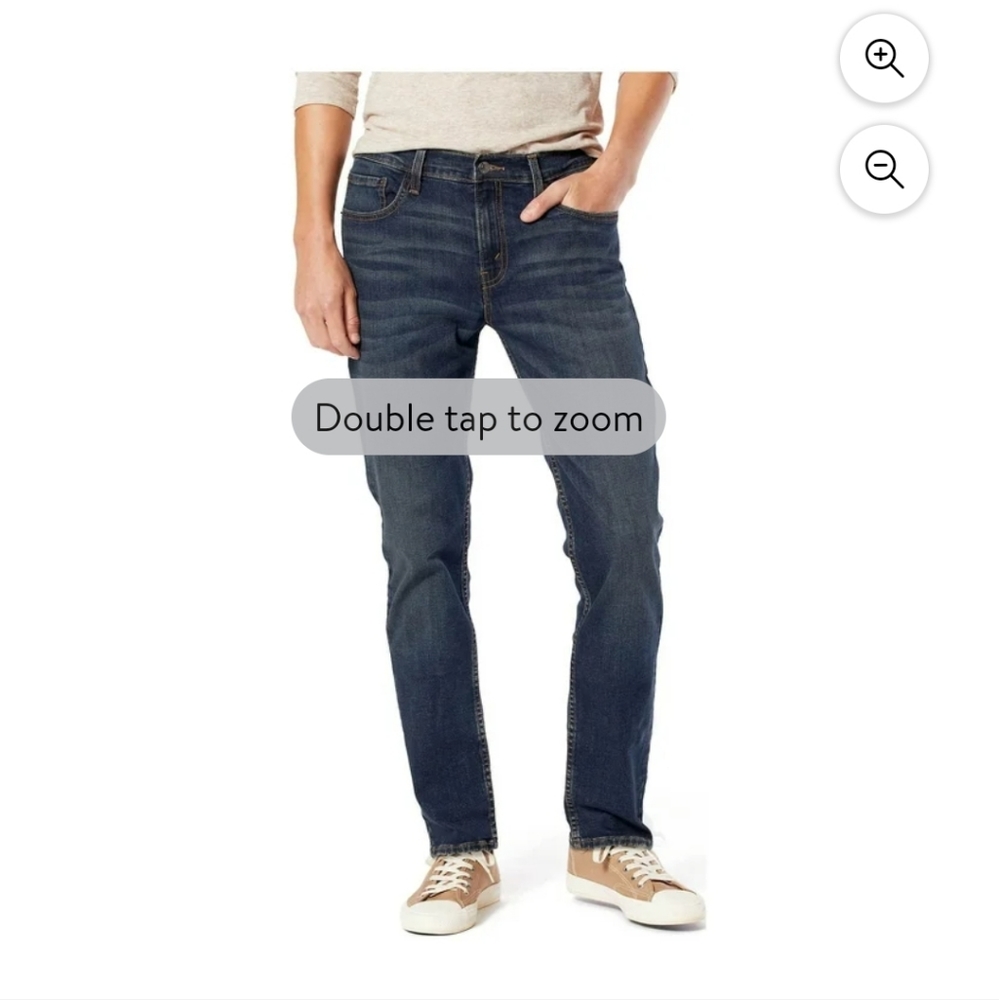 Signature lee straight taper jeans 34/30